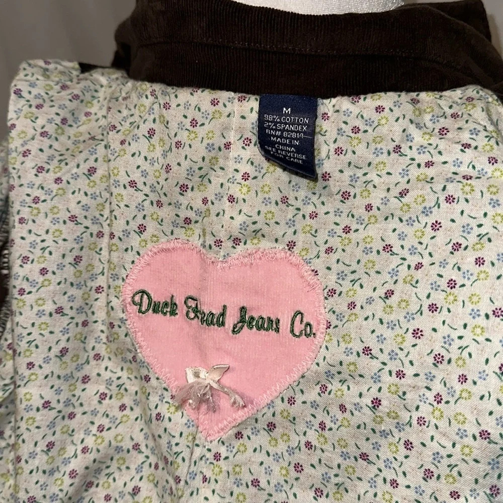 junior size medium brown corduroy Duck Head Jeans Co jacket / blazer - Picture 3 of 3